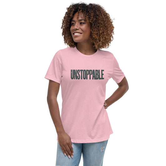 Unstoppable Motivational Graphic T-Shirt for Women – Empowerment Shirt | ccanvas - T-Shirt | Ccanvas