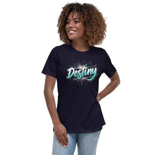 Destiny Inspirational Graphic T-Shirt for Women – Motivational Streetwear | ccanvas - T-Shirt | Ccanvas