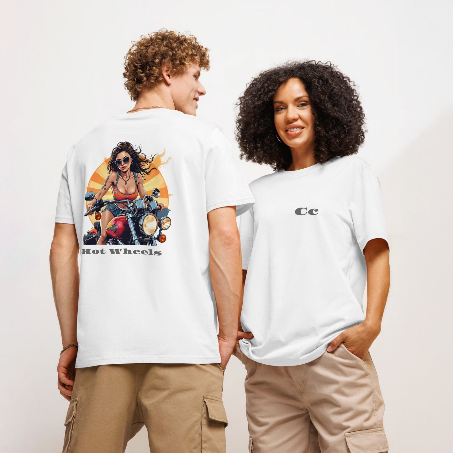 Hot Wheels Back Print T-Shirt – Bold Biker Streetwear | ccanvas - Unisex T-Shirt | Ccanvas