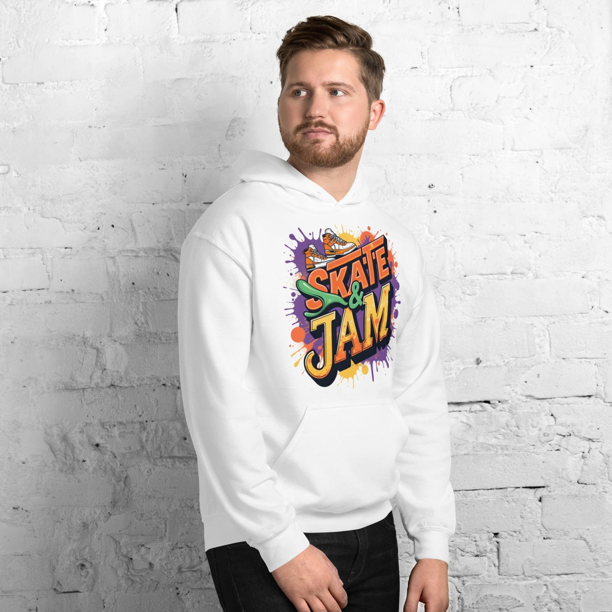 Skate & Jam Hoodie – Retro Streetwear Hoodie for Men & Women | ccanvas - Hoodies (Male & Female) | Ccanvas