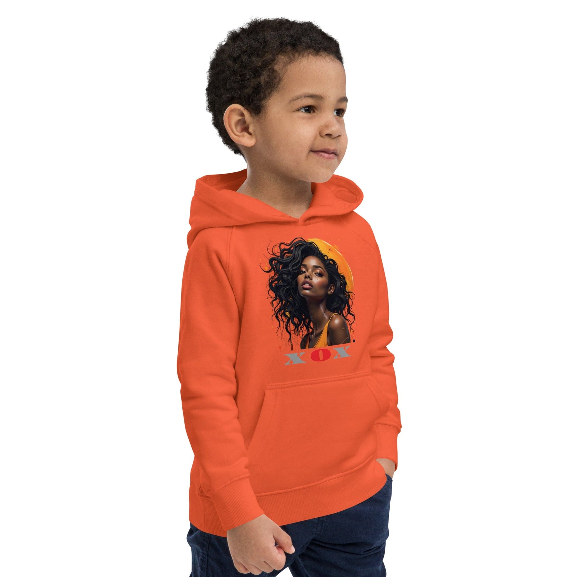 XOX Afro Queen – Kids Hoodie | Empowering Art Design by ccanvas - Kids Hoodies | Ccanvas
