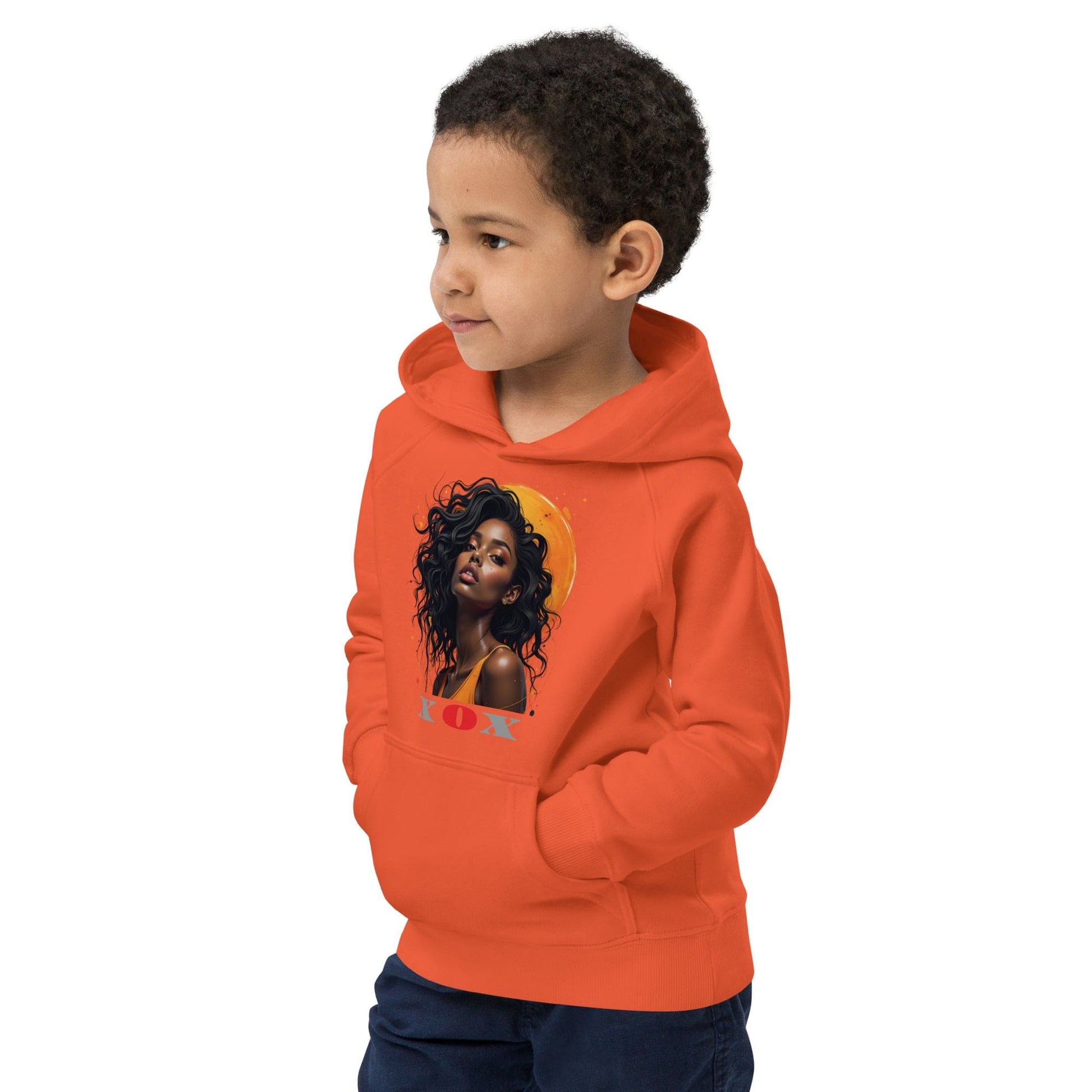 XOX Afro Queen – Kids Hoodie | Empowering Art Design by ccanvas - Kids Hoodies | Ccanvas