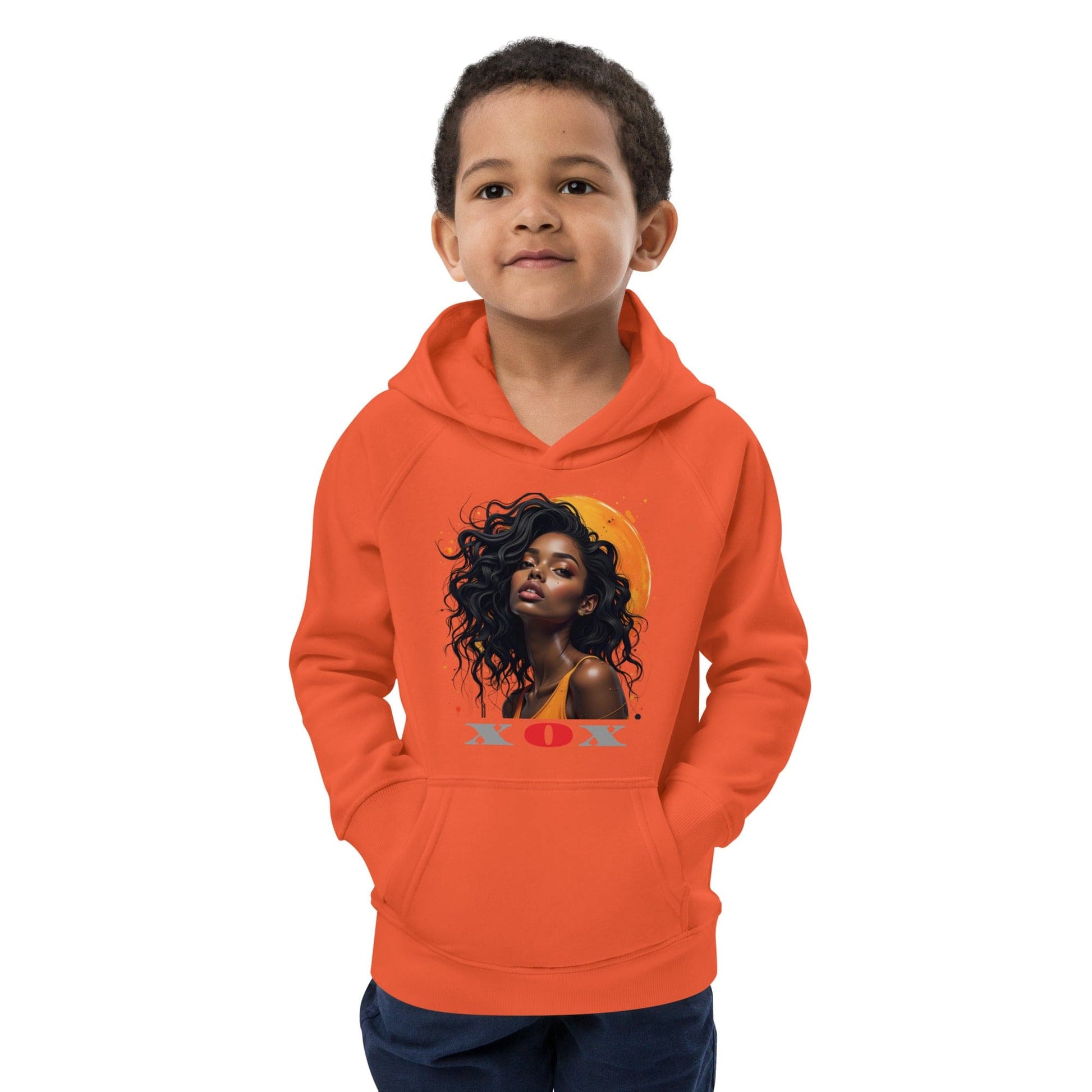 XOX Afro Queen – Kids Hoodie | Empowering Art Design by ccanvas - Kids Hoodies | Ccanvas