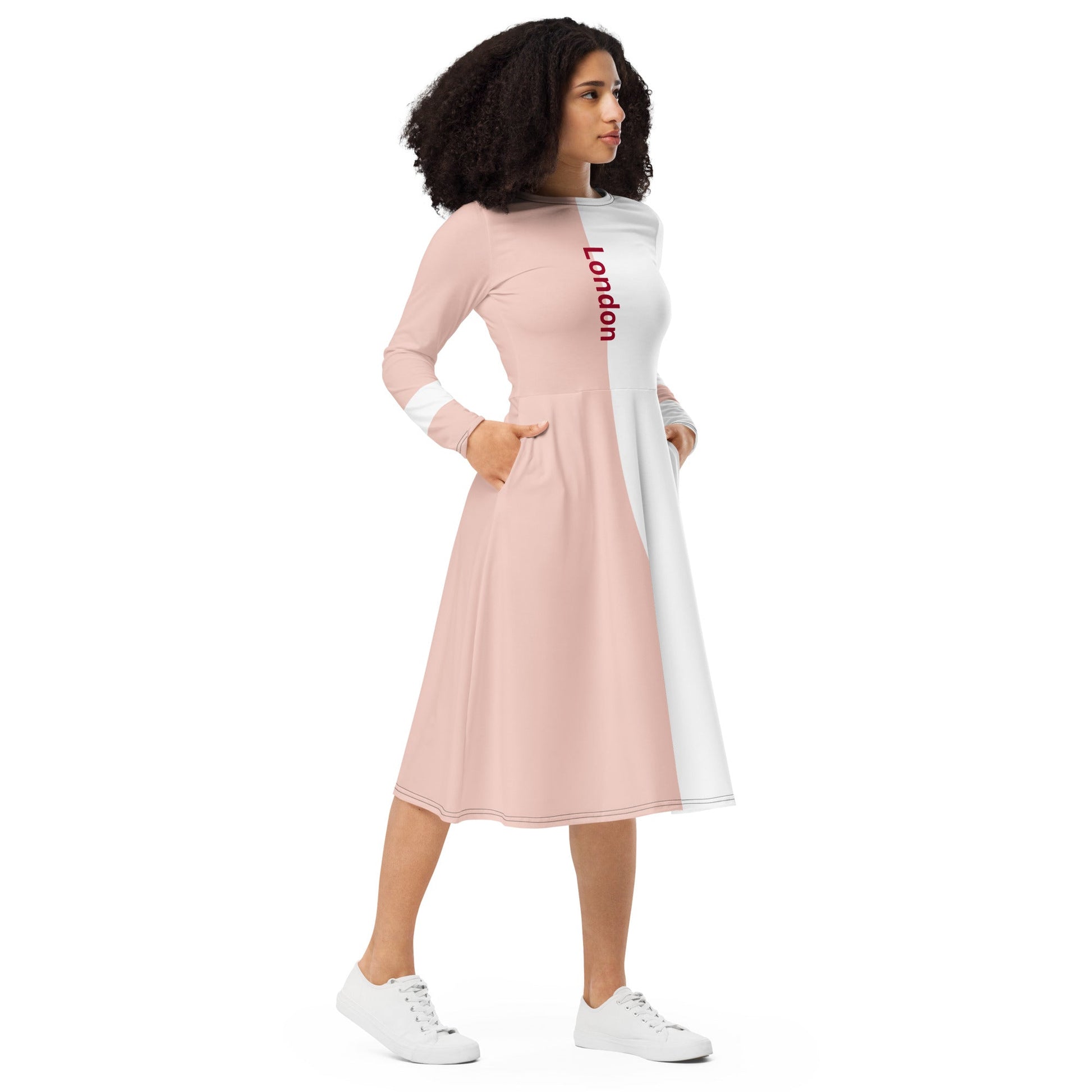 Pastel Split - Color London Midi Dress | ccanvas - Dress | Ccanvas