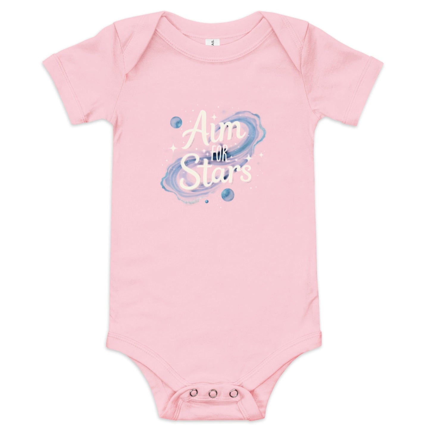 Aim for the Stars Baby Onesie - Inspirational Space Bodysuit | ccanvas - Baby Onesies & Bodysuit | Ccanvas