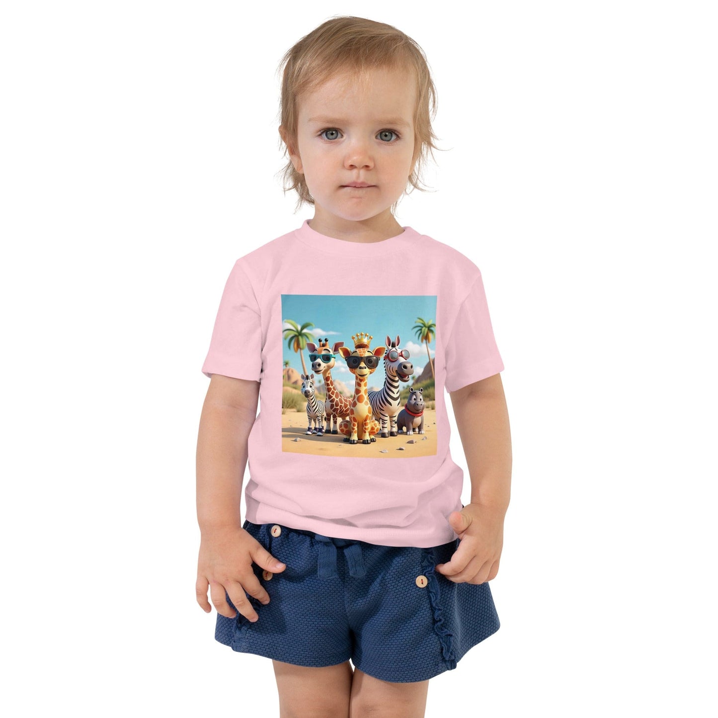 Toddler T-Shirt with Cool Jungle Animal Squad in Shades | ccanvas - Toddler T-Shirts | Ccanvas