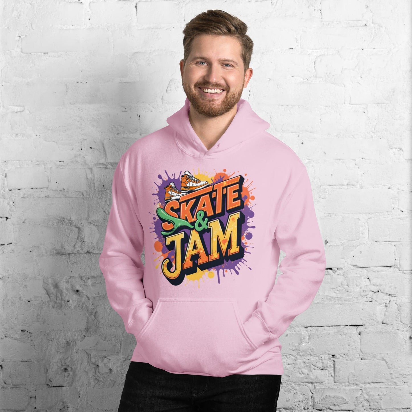 Skate & Jam Hoodie – Retro Streetwear Hoodie for Men & Women | ccanvas - Hoodies (Male & Female) | Ccanvas