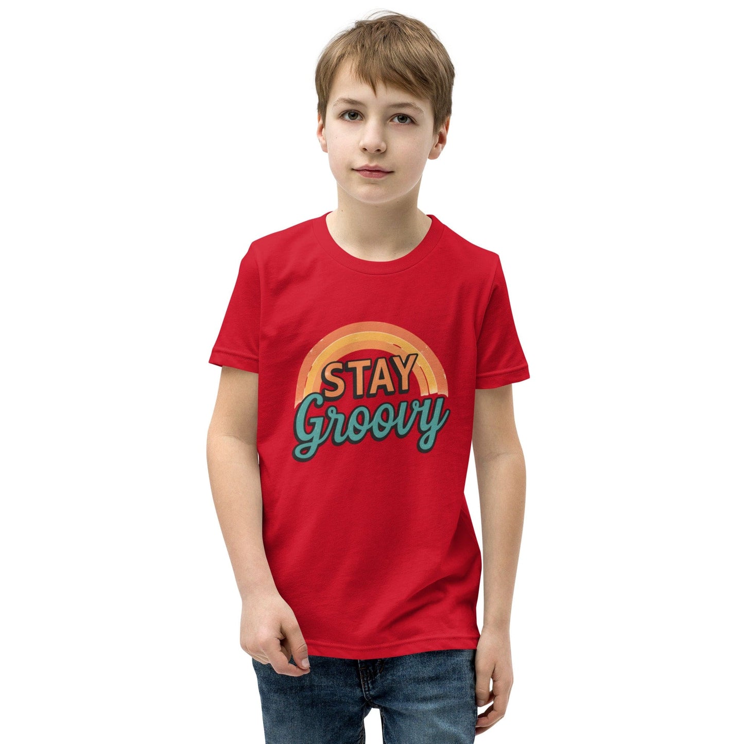 Stay Groovy Retro Rainbow Kids T-Shirt | ccanvas - Kids T-Shirts | Ccanvas