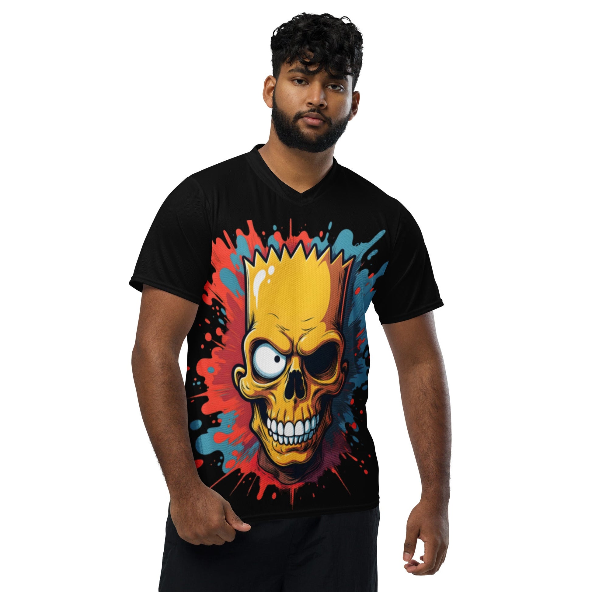 Men’s Skull Parody V - Neck Tee – Bold Graphic Streetwear | ccanvas - T-Shirt | Ccanvas