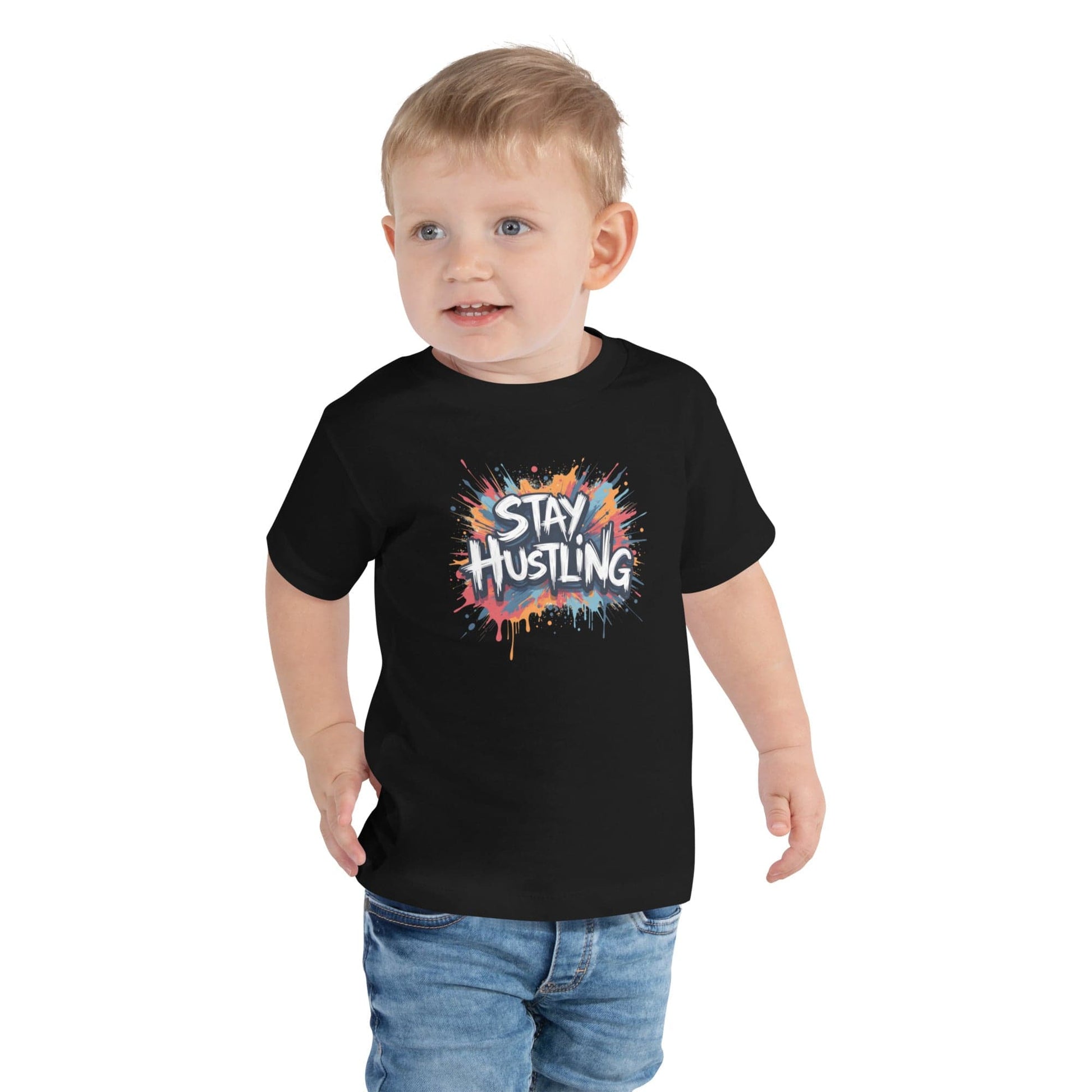 Stay Hustling Kids T-Shirt – Motivational Urban Graphic Tee for Boys & Girls | ccanvas - Kids T-Shirts | Ccanvas