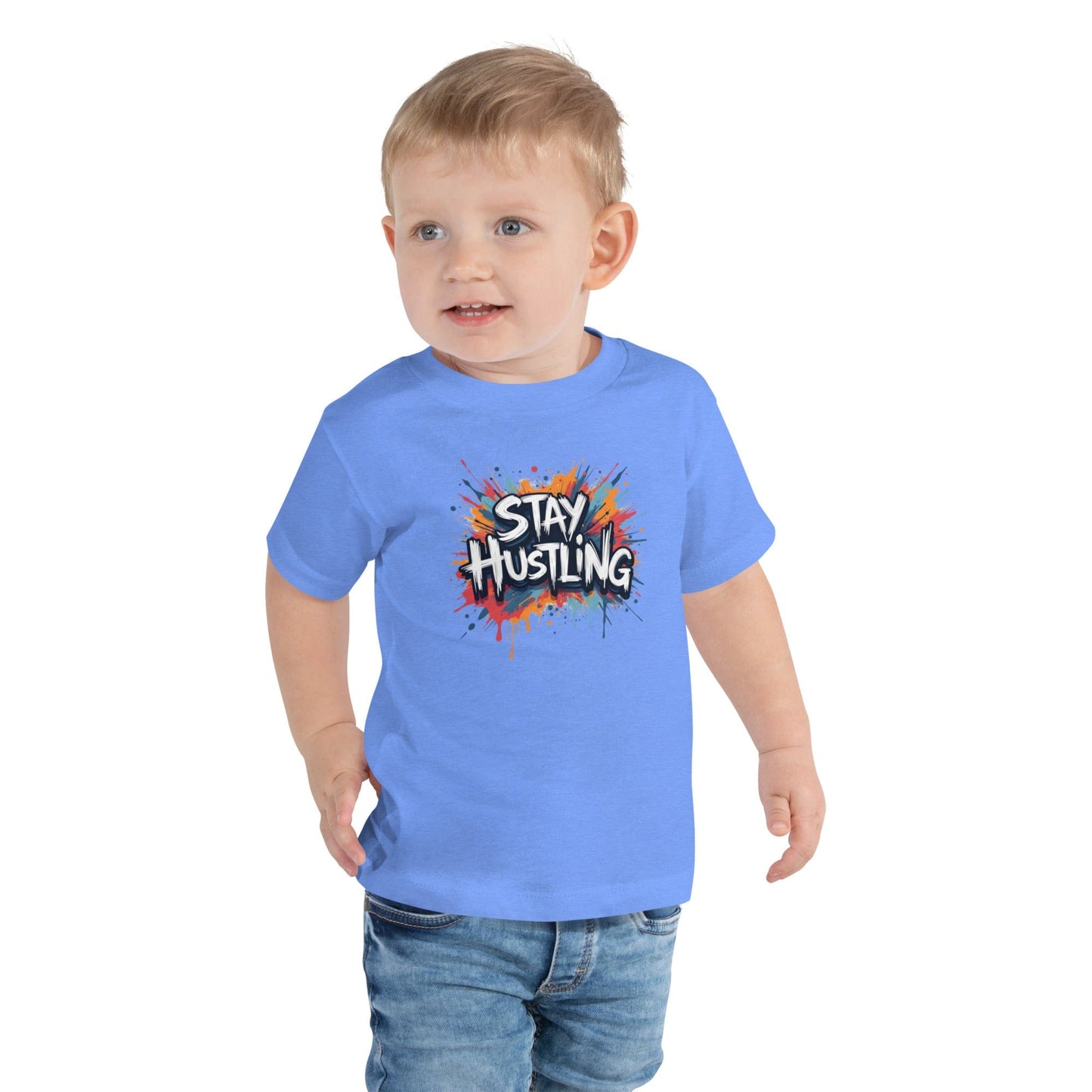 Stay Hustling Kids T-Shirt – Motivational Urban Graphic Tee for Boys & Girls | ccanvas - Kids T-Shirts | Ccanvas