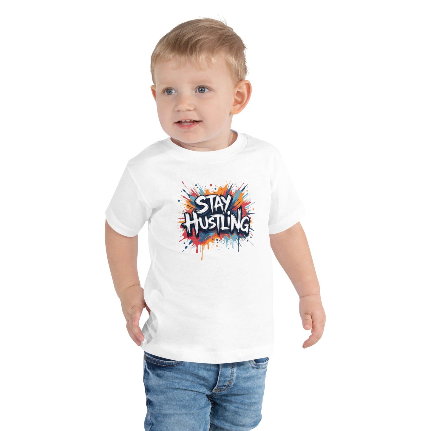 Stay Hustling Kids T-Shirt – Motivational Urban Graphic Tee for Boys & Girls | ccanvas - Kids T-Shirts | Ccanvas