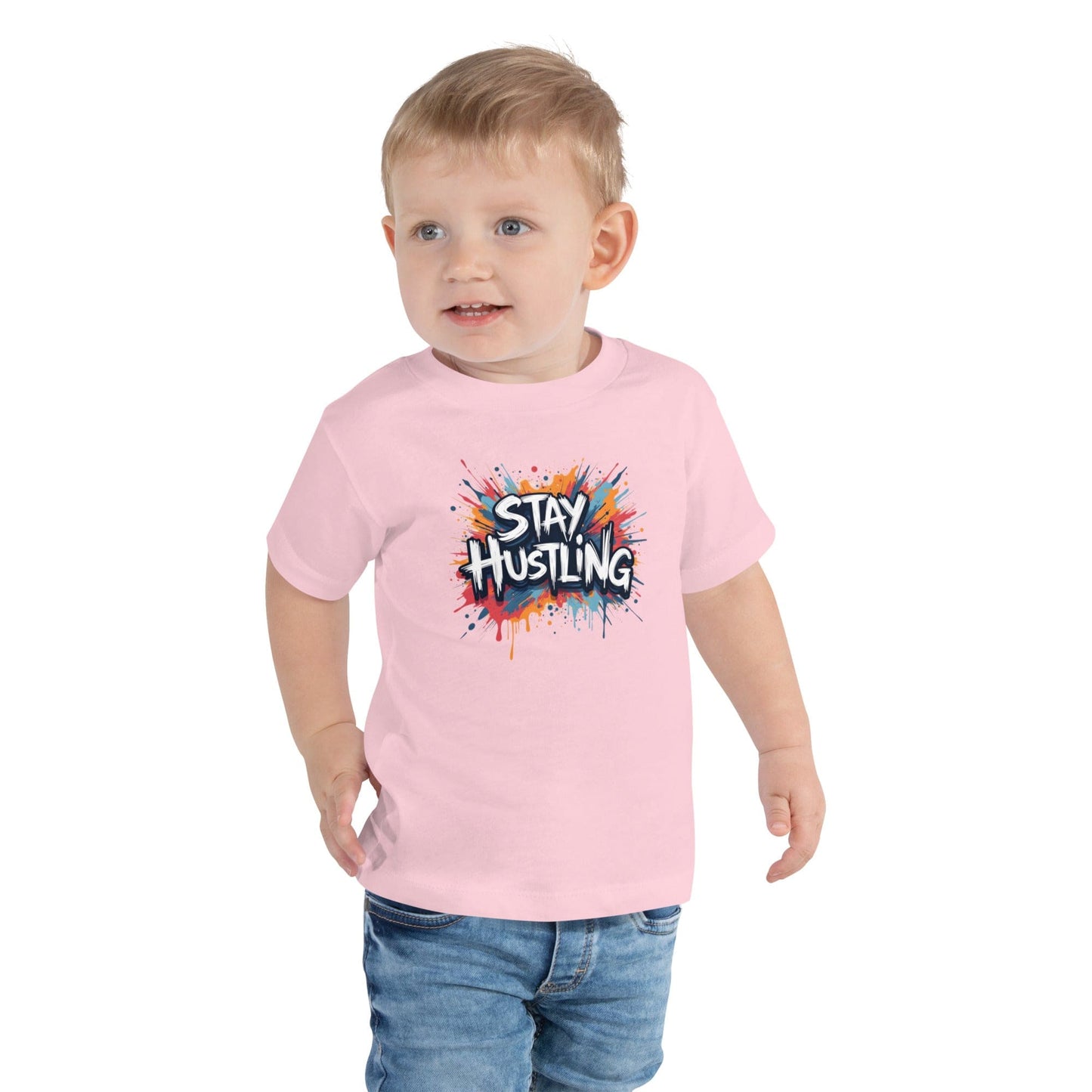 Stay Hustling Kids T-Shirt – Motivational Urban Graphic Tee for Boys & Girls | ccanvas - Kids T-Shirts | Ccanvas