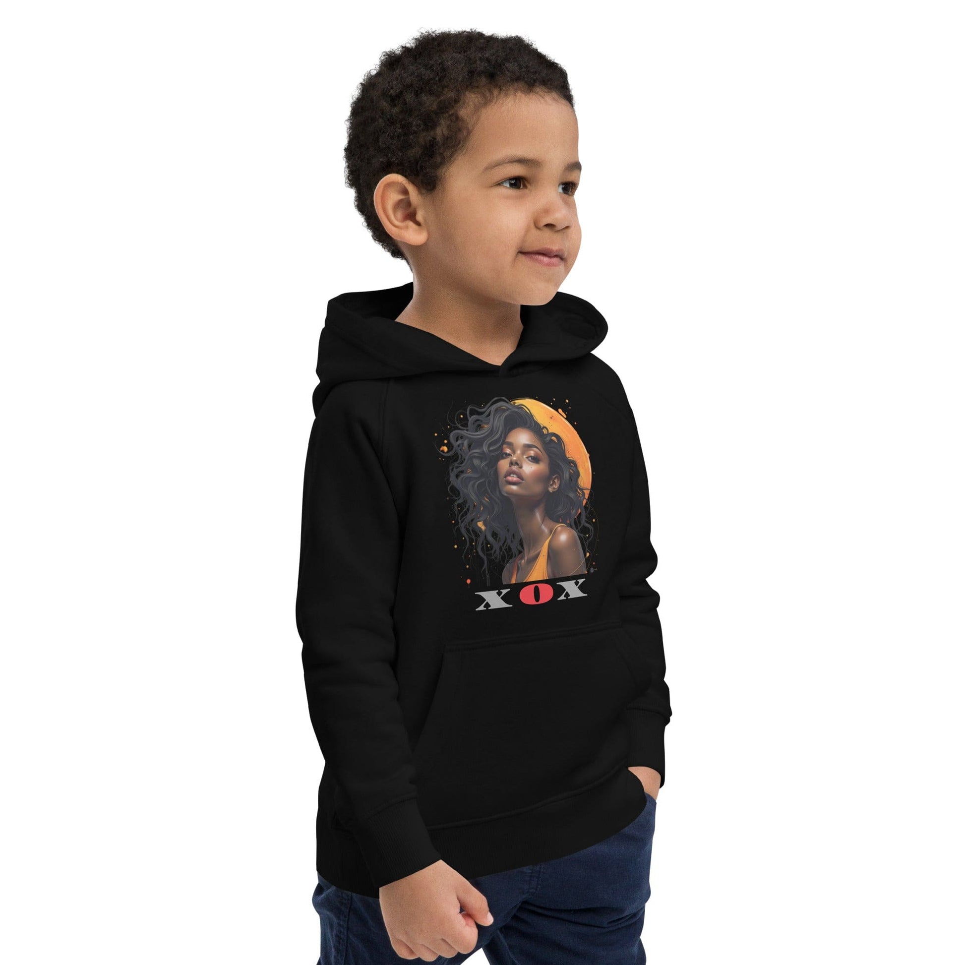 XOX Afro Queen – Kids Hoodie | Empowering Art Design by ccanvas - Kids Hoodies | Ccanvas