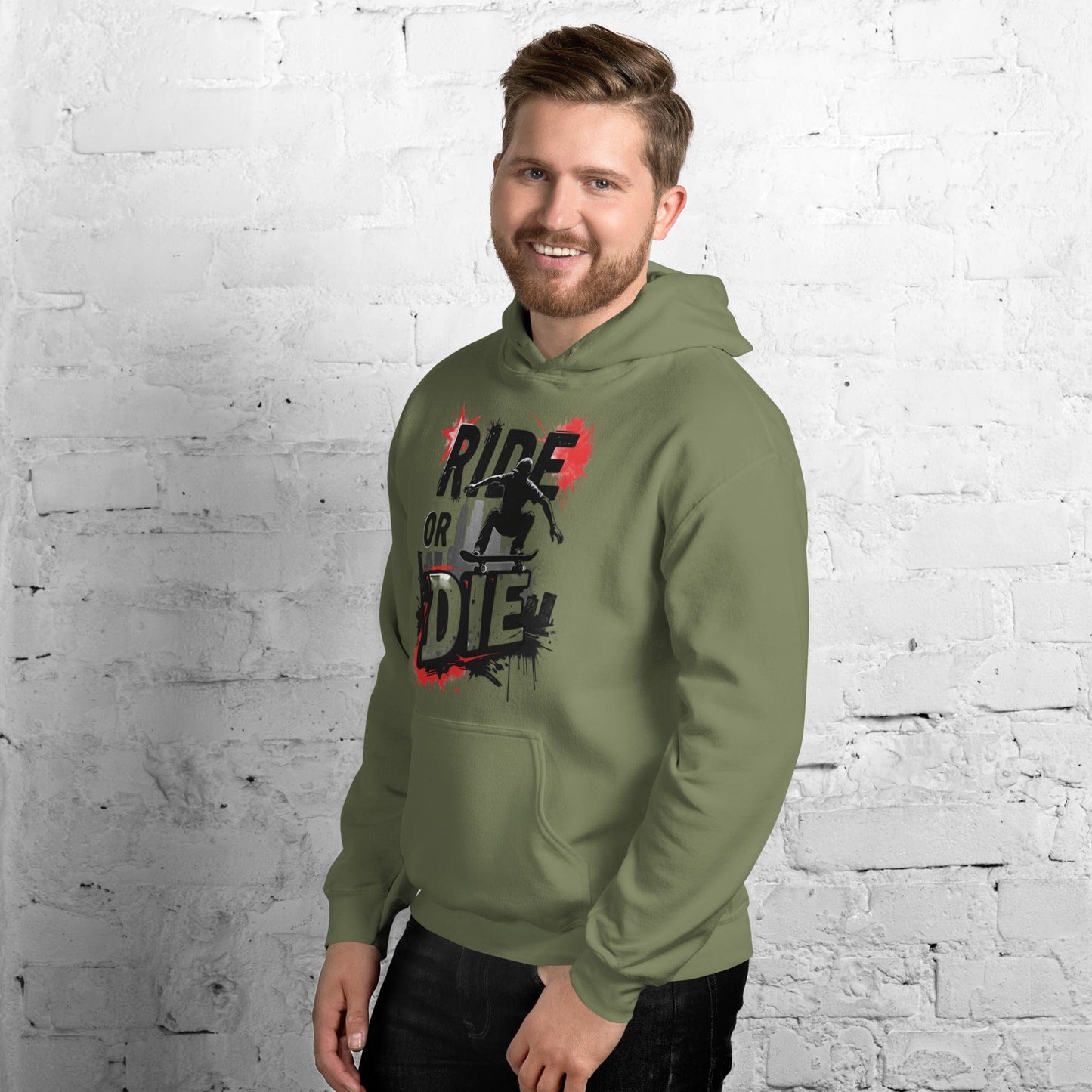Ride or Die Hoodie – Bold Skater Graphic Hoodie for Men & Women | ccanvas - Hoodies (Male & Female) | Ccanvas