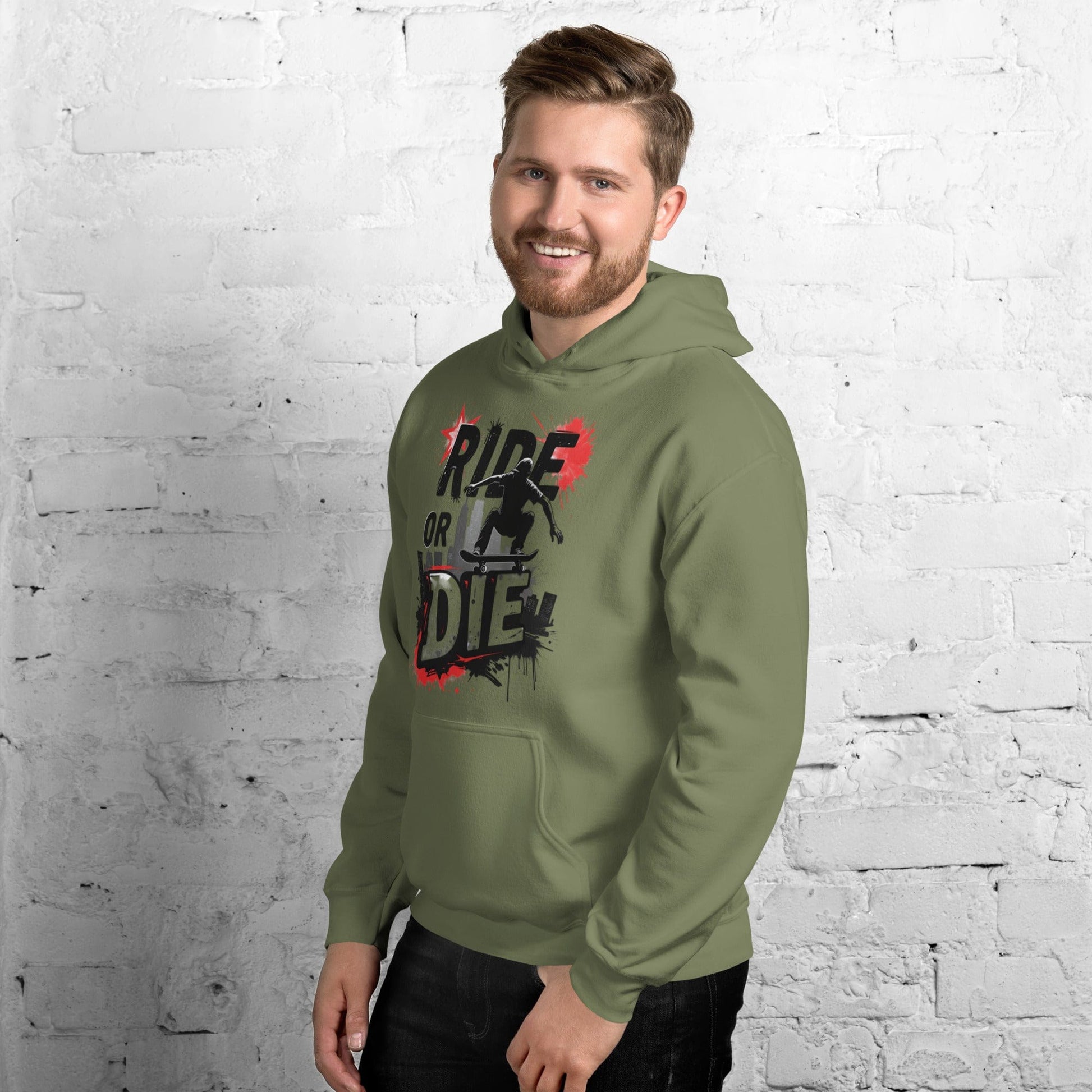Ride or Die Hoodie – Bold Skater Graphic Hoodie for Men & Women | ccanvas - Hoodies (Male & Female) | Ccanvas