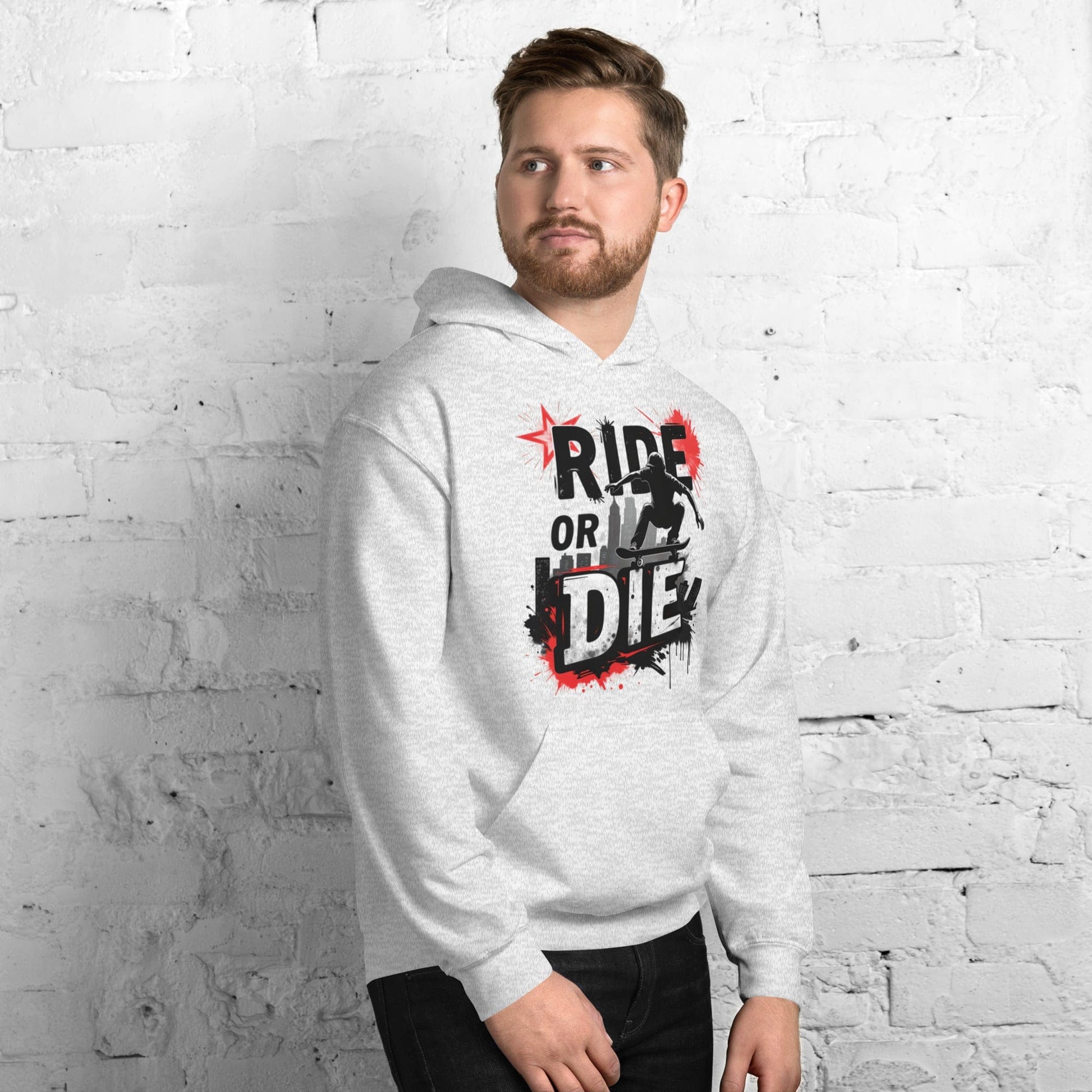 Ride or Die Hoodie – Bold Skater Graphic Hoodie for Men & Women | ccanvas - Hoodies (Male & Female) | Ccanvas