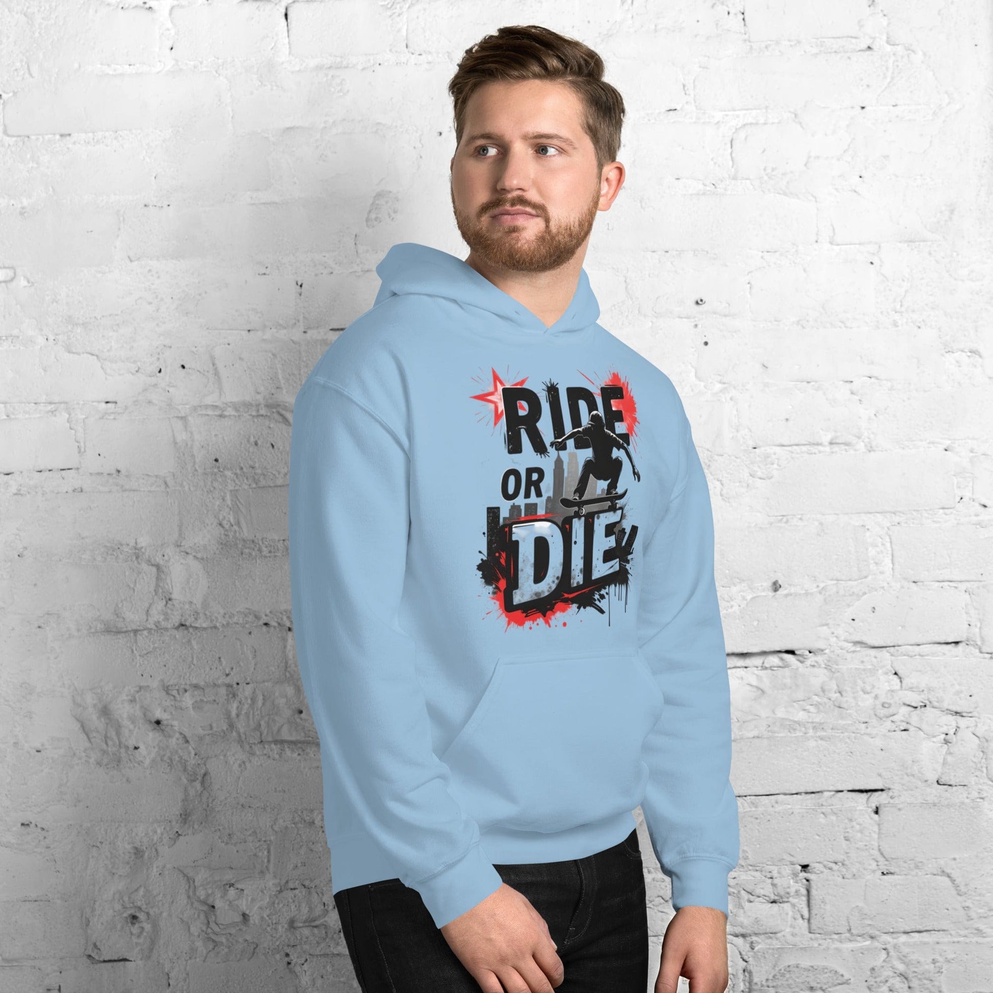 Ride or Die Hoodie – Bold Skater Graphic Hoodie for Men & Women | ccanvas - Hoodies (Male & Female) | Ccanvas