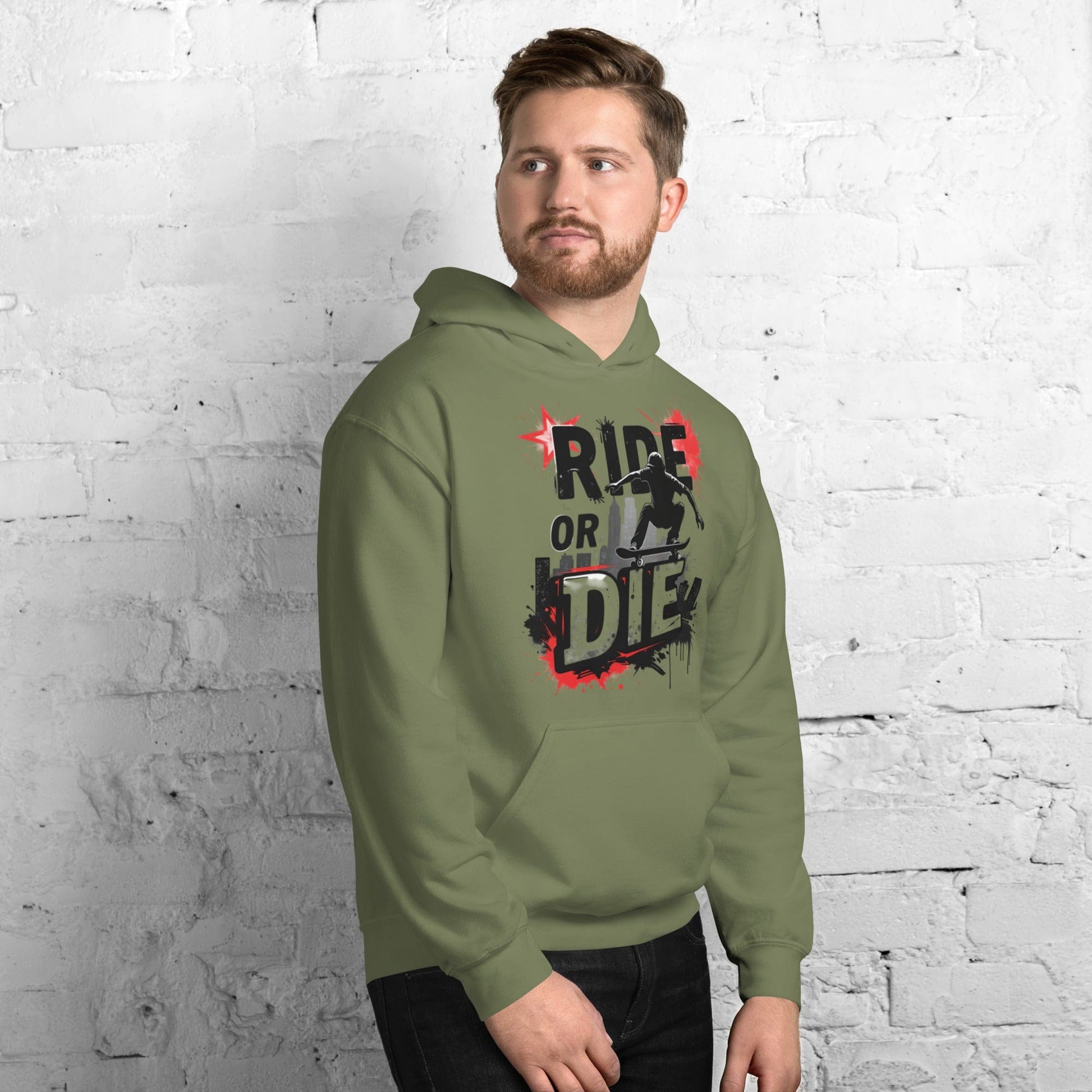 Ride or Die Hoodie – Bold Skater Graphic Hoodie for Men & Women | ccanvas - Hoodies (Male & Female) | Ccanvas
