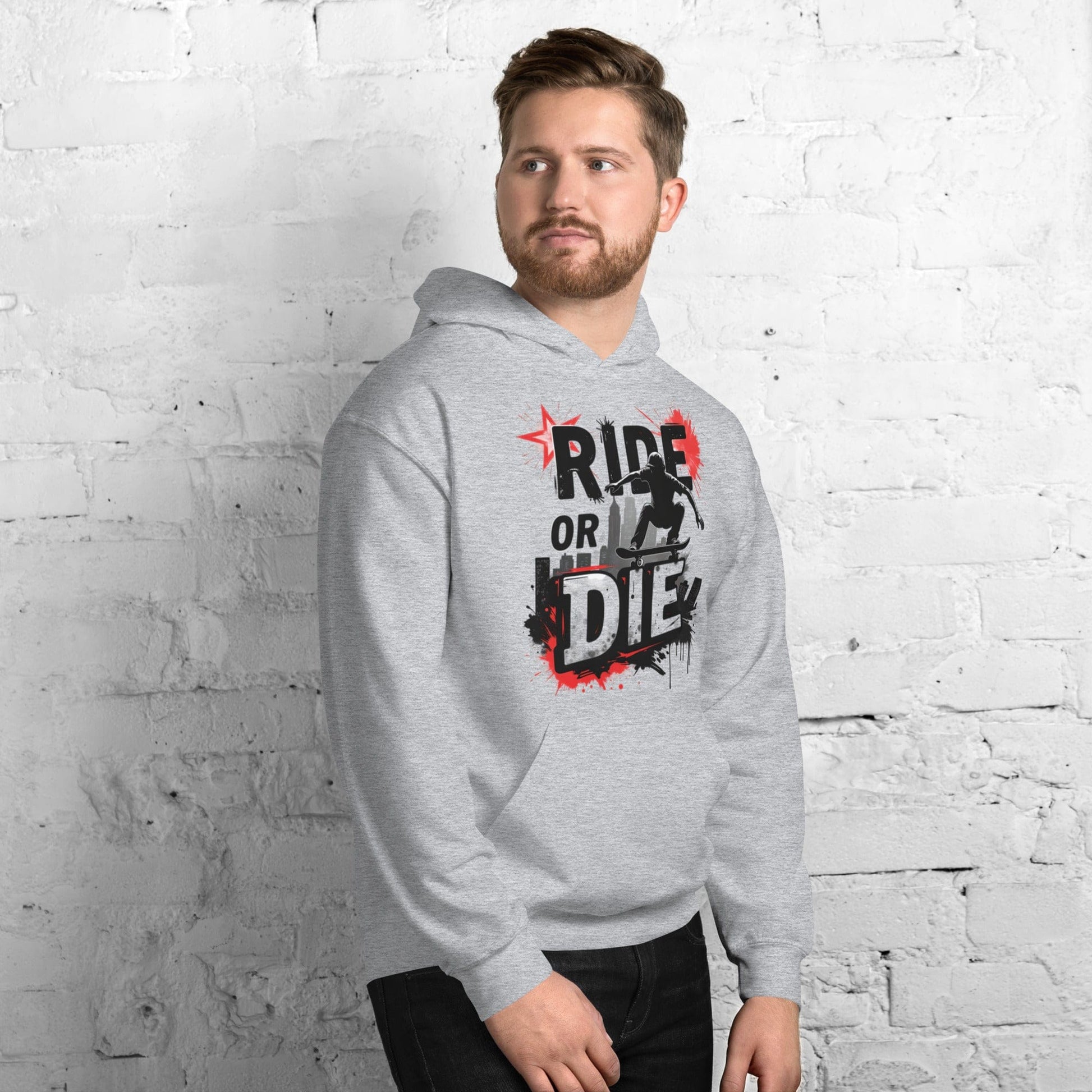 Ride or Die Hoodie – Bold Skater Graphic Hoodie for Men & Women | ccanvas - Hoodies (Male & Female) | Ccanvas