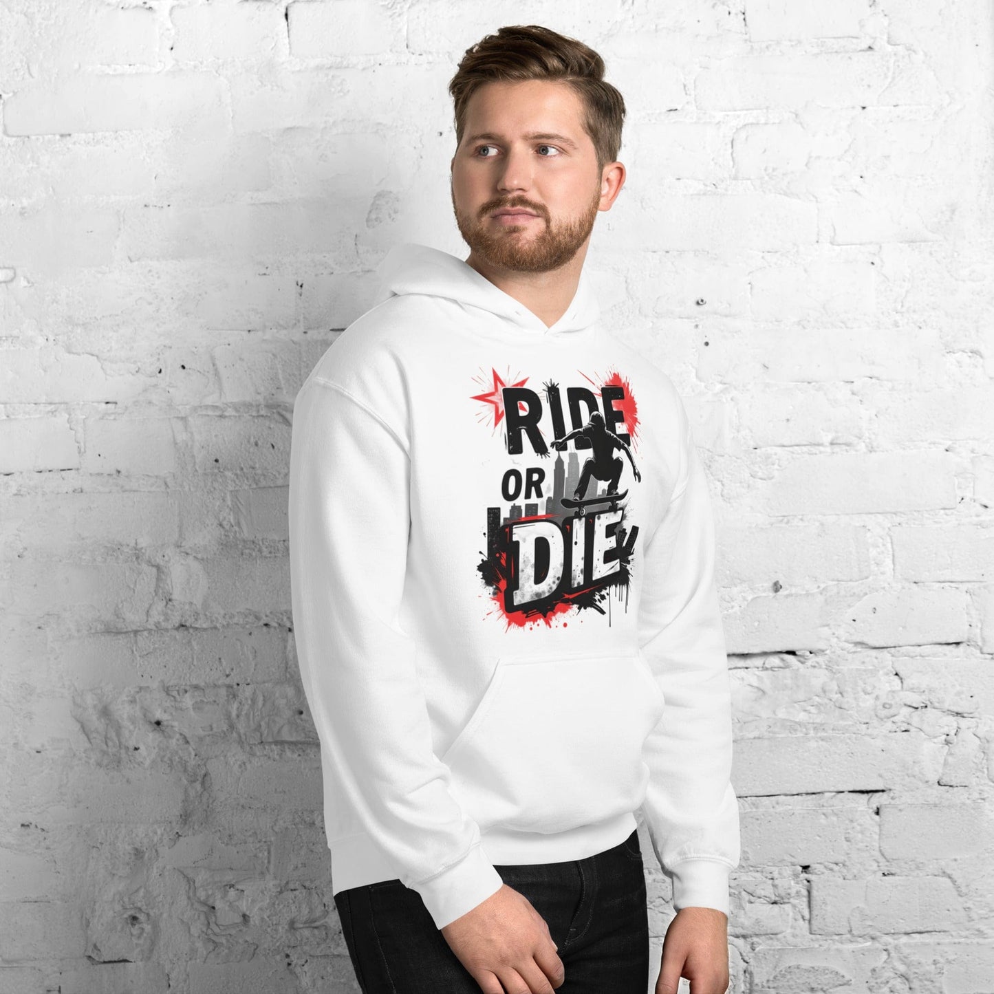 Ride or Die Hoodie – Bold Skater Graphic Hoodie for Men & Women | ccanvas - Hoodies (Male & Female) | Ccanvas