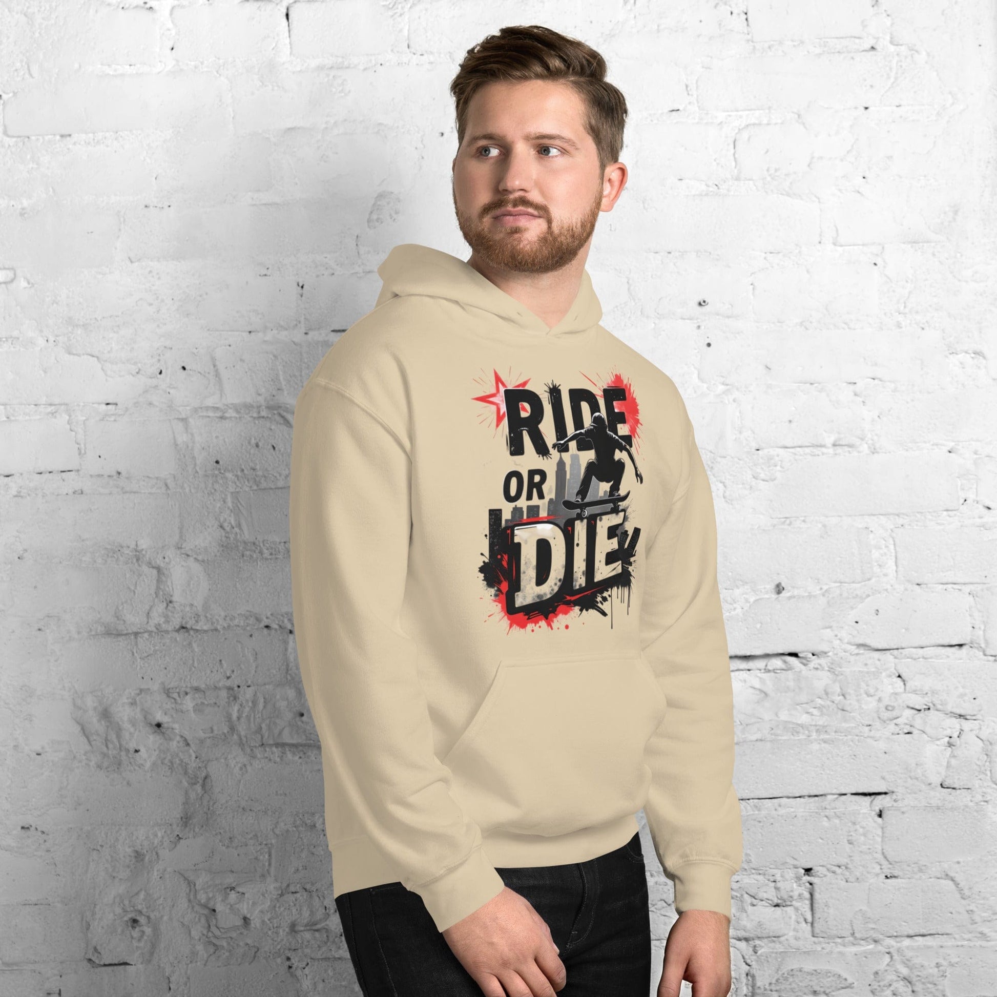 Ride or Die Hoodie – Bold Skater Graphic Hoodie for Men & Women | ccanvas - Hoodies (Male & Female) | Ccanvas