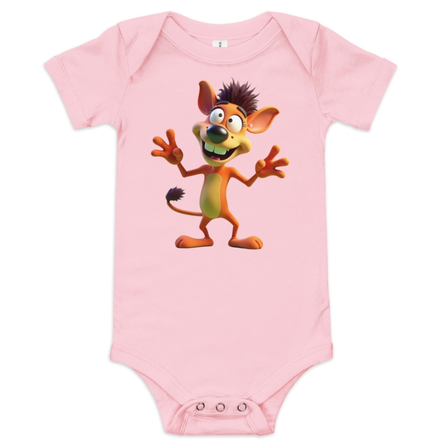 Funny Cartoon Wild Pup Baby Onesie in Blue | ccanvas - Baby Onesies | Ccanvas