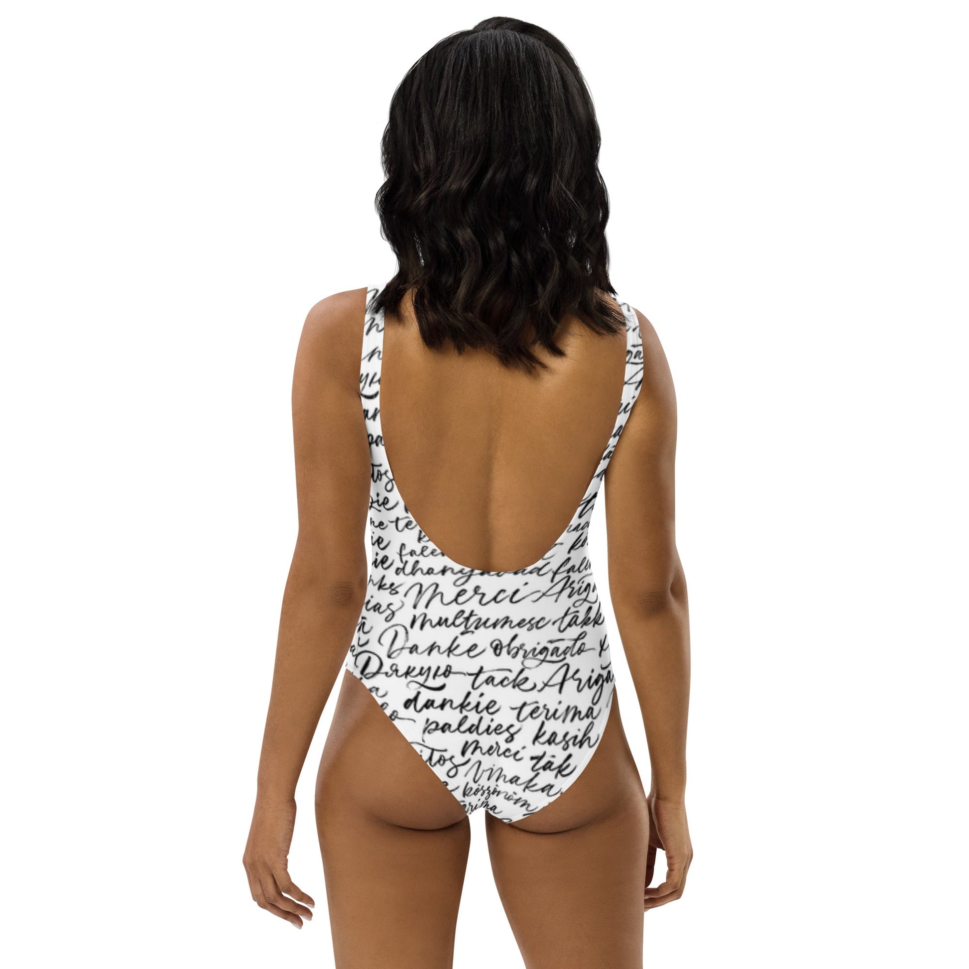 Elegant White Printed One - Piece Swimsuit for Women | ccanvas - Swimsuit | Ccanvas