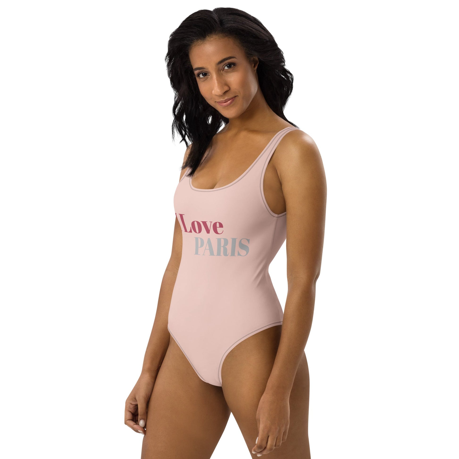 Paris Inspired Pink One - Piece Swimsuit for Women | ccanvas - Swimsuit | Ccanvas