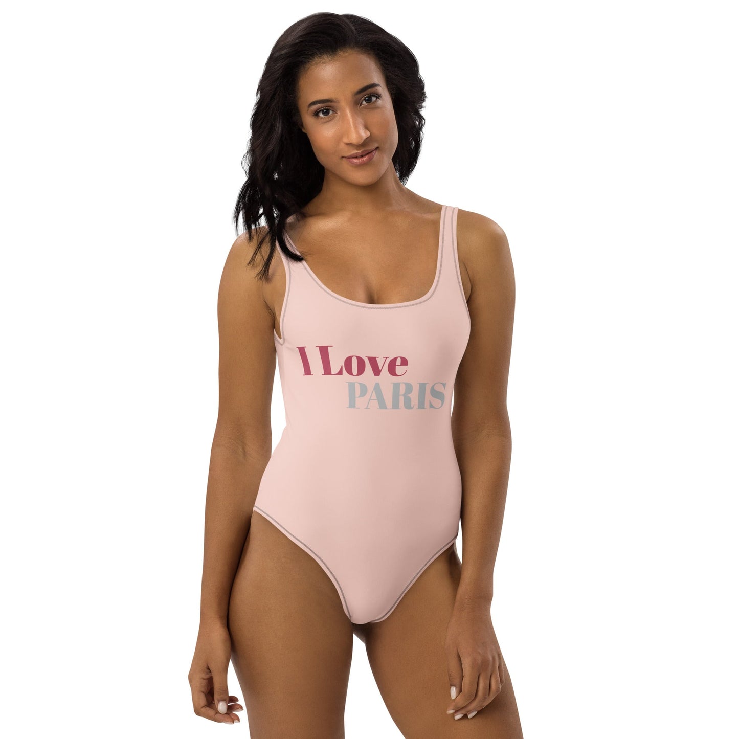 Paris Inspired Pink One - Piece Swimsuit for Women | ccanvas - Swimsuit | Ccanvas
