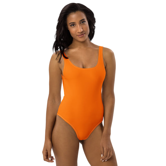 Bold Flame Orange One - Piece Swimsuit – Power Fit | ccanvas - Swimsuit | Ccanvas