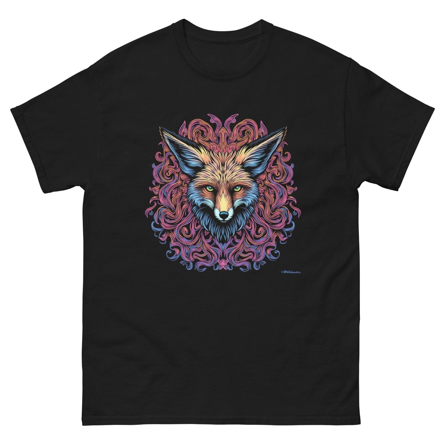Psychedelic Colorful Fox Head T-Shirt – Bold Geometric Animal Art | ccanvas - Unisex Graphic T-Shirt | Ccanvas