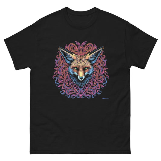 Psychedelic Colorful Fox Head T-Shirt – Bold Geometric Animal Art | ccanvas - Unisex Graphic T-Shirt | Ccanvas
