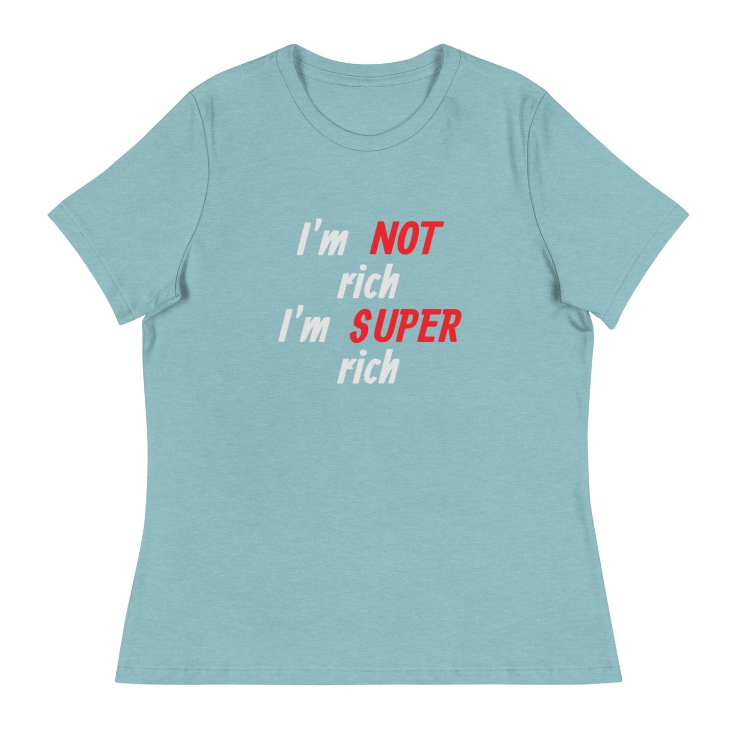 Men's Statement T-Shirt – I'm NOT Rich, I'm SUPER Rich | ccanvas - Men's T-Shirt | Ccanvas
