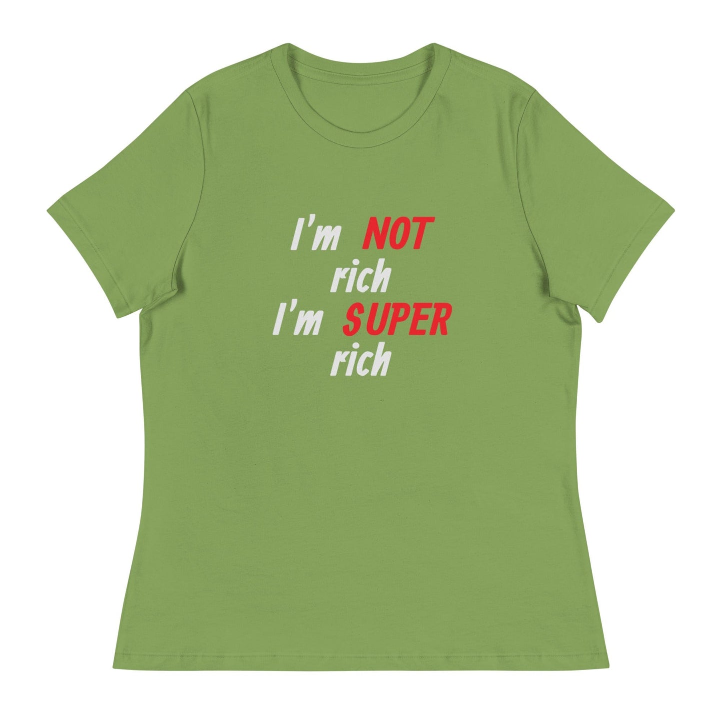 Men's Statement T-Shirt – I'm NOT Rich, I'm SUPER Rich | ccanvas - Men's T-Shirt | Ccanvas