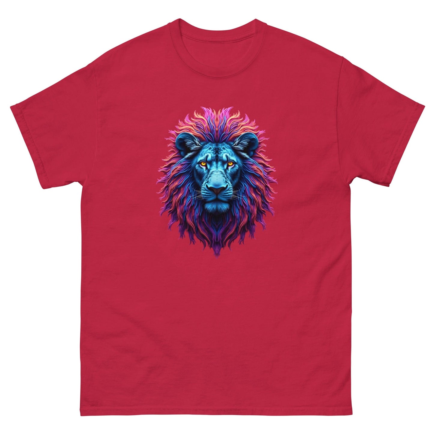 Neon Lion T-Shirt – Fierce Abstract Animal Art Tee at ccanvas - Animal Graphic T-Shirt / Neon Art Tee | Ccanvas