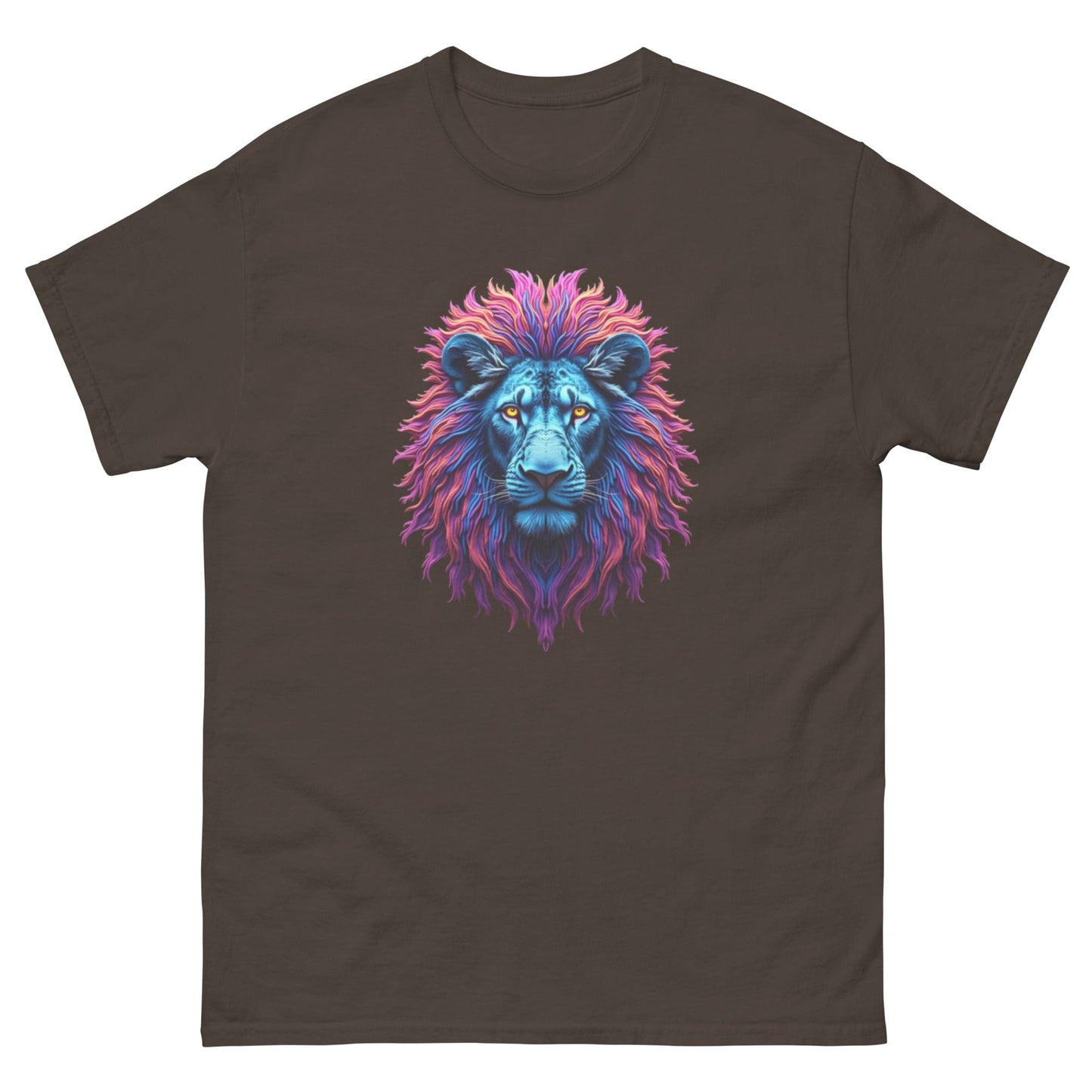 Neon Lion T-Shirt – Fierce Abstract Animal Art Tee at ccanvas - Animal Graphic T-Shirt / Neon Art Tee | Ccanvas