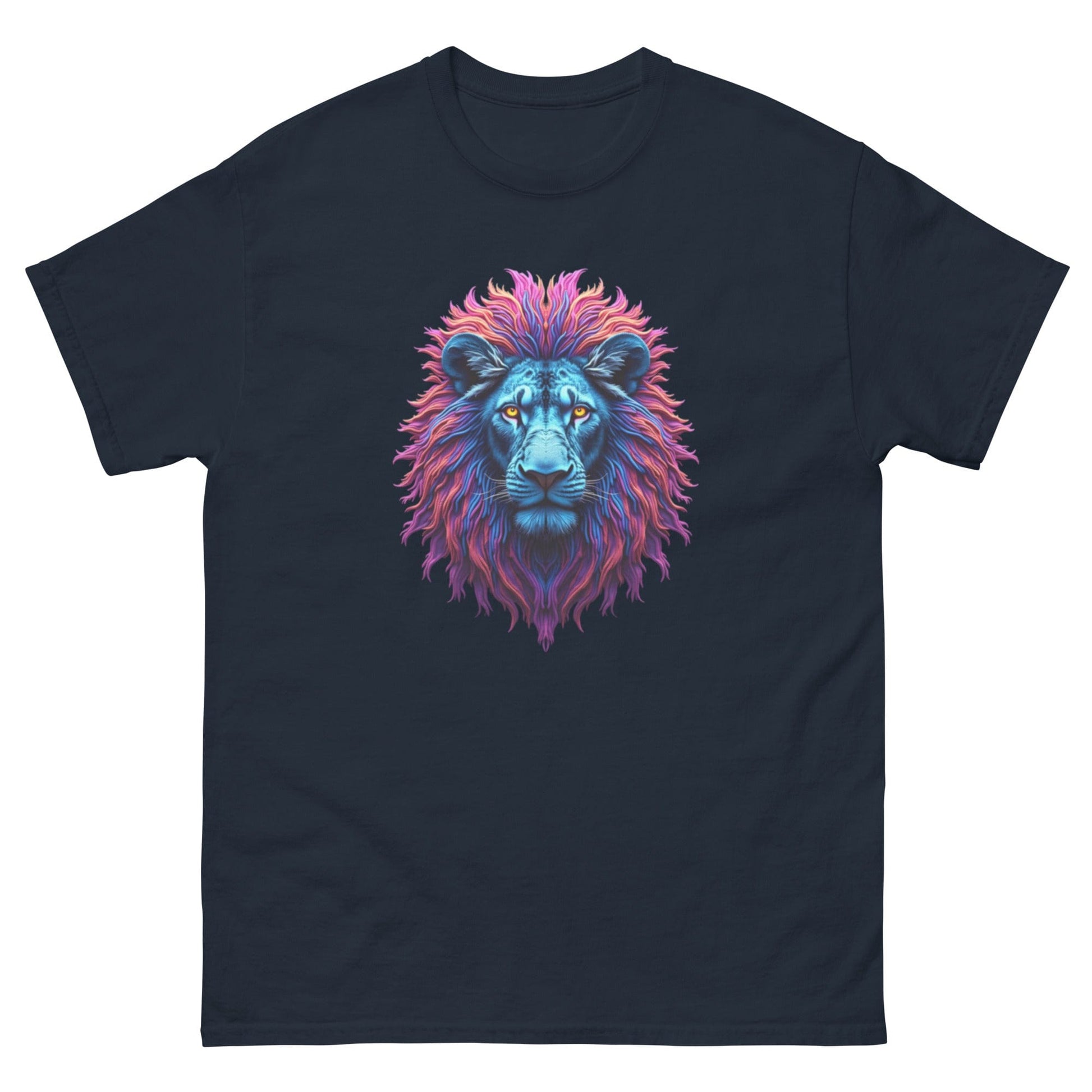 Neon Lion T-Shirt – Fierce Abstract Animal Art Tee at ccanvas - Animal Graphic T-Shirt / Neon Art Tee | Ccanvas
