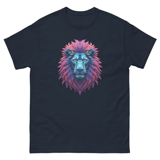 Neon Lion T-Shirt – Fierce Abstract Animal Art Tee at ccanvas - Animal Graphic T-Shirt / Neon Art Tee | Ccanvas