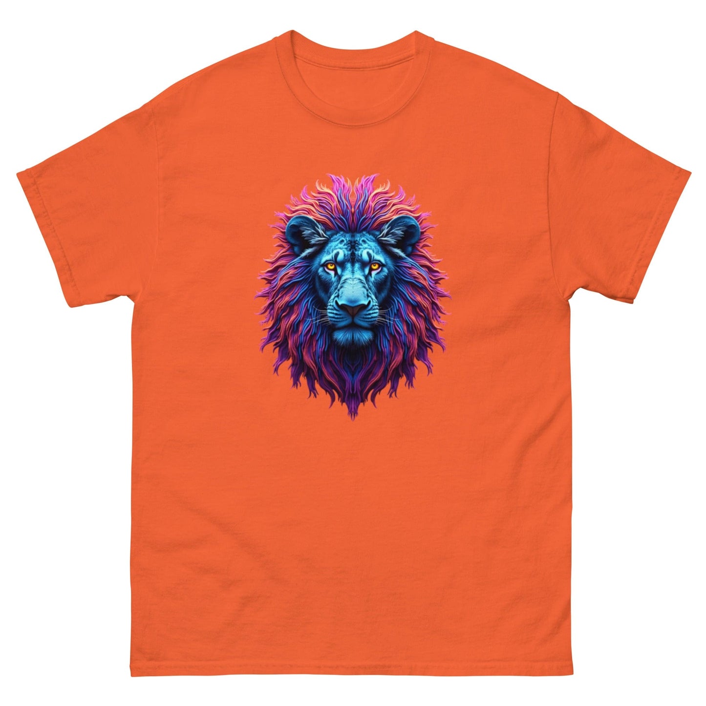 Neon Lion T-Shirt – Fierce Abstract Animal Art Tee at ccanvas - Animal Graphic T-Shirt / Neon Art Tee | Ccanvas