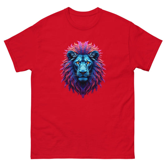 Neon Lion T-Shirt – Fierce Abstract Animal Art Tee at ccanvas - Animal Graphic T-Shirt / Neon Art Tee | Ccanvas
