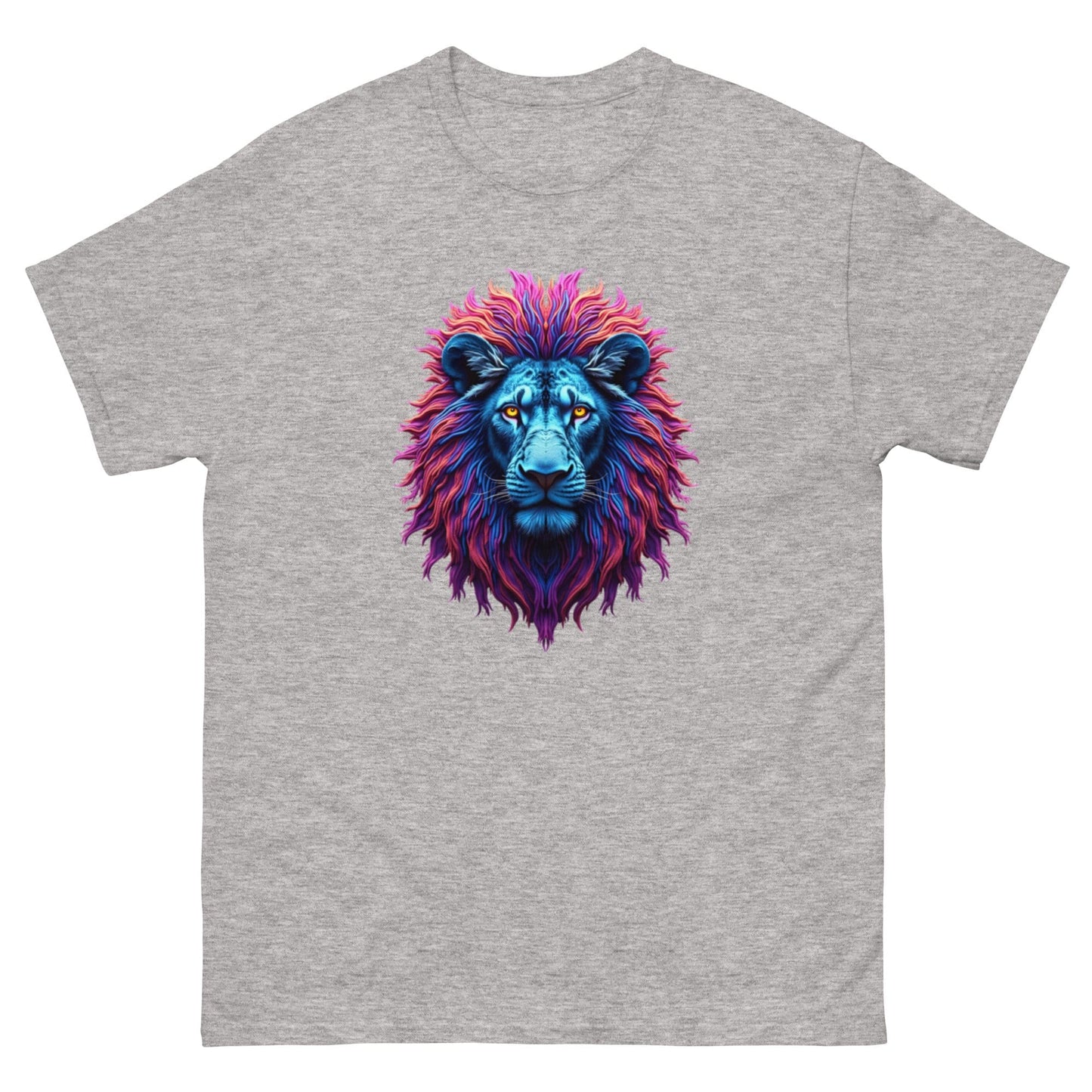 Neon Lion T-Shirt – Fierce Abstract Animal Art Tee at ccanvas - Animal Graphic T-Shirt / Neon Art Tee | Ccanvas