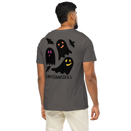 Ghostbusters Halloween T-Shirt – Funny Cartoon Ghost Print | ccanvas - Unisex Halloween T-Shirt | Ccanvas