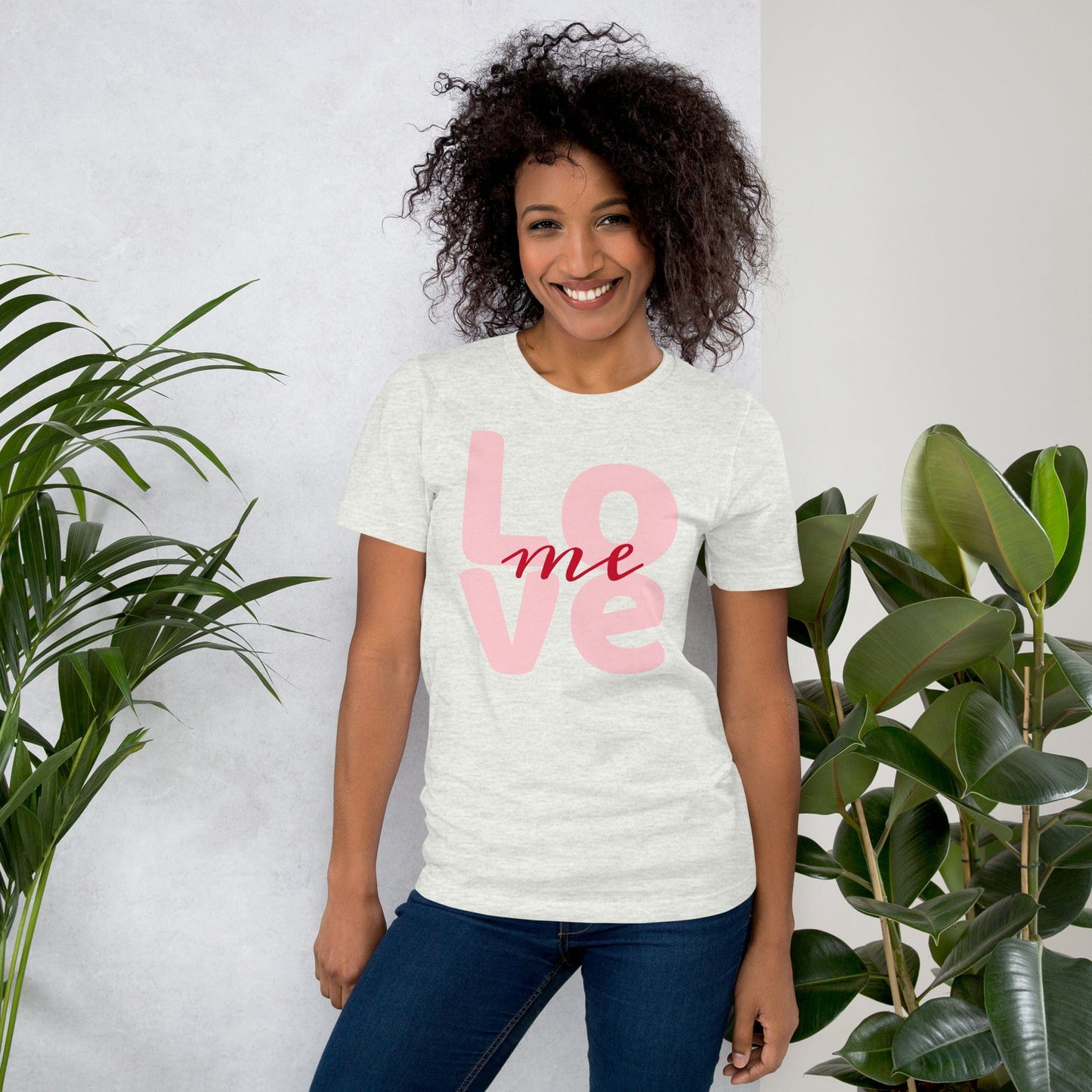 Love Me Graphic T-Shirt – Bold Minimalist Print | ccanvas - Unisex T-Shirt with Graphic Print | Ccanvas