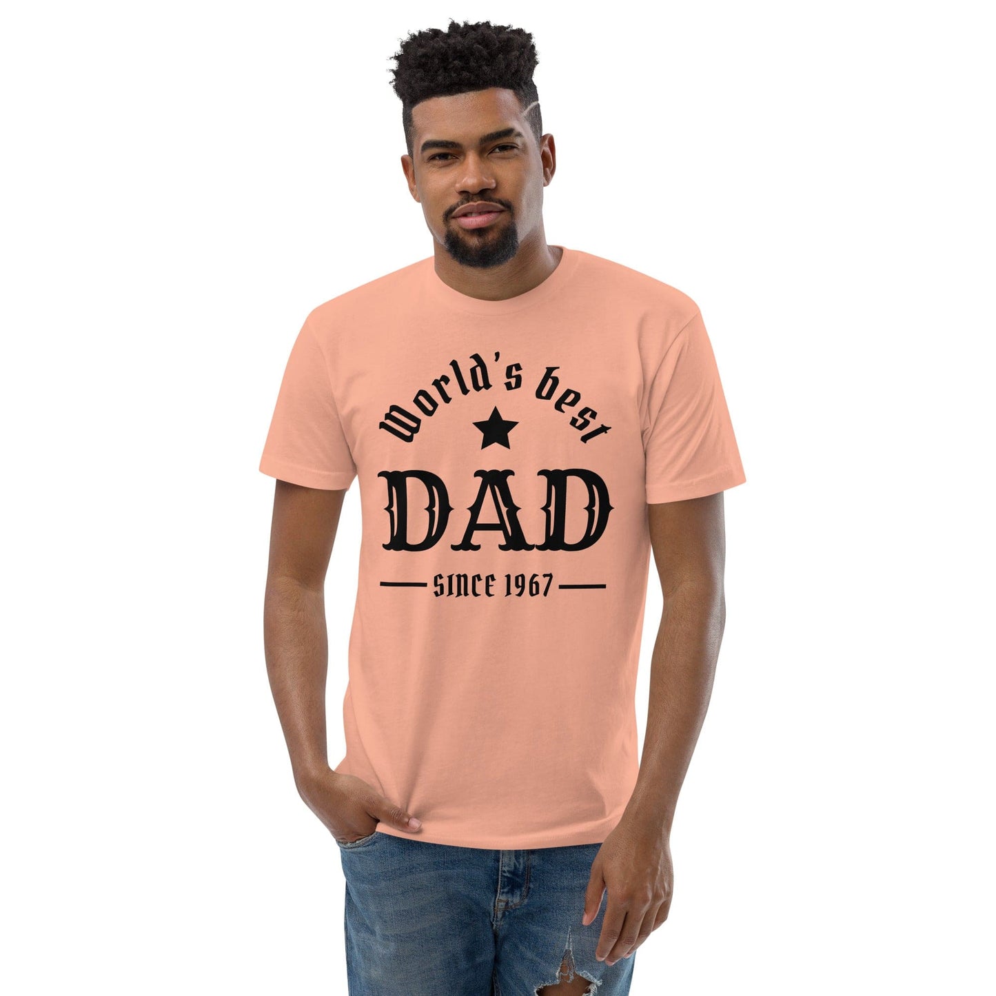 World’s Best Dad T-Shirt – Vintage Father’s Day Gift | ccanvas - Men’s Graphic T-Shirt | Ccanvas