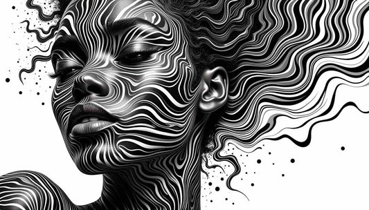 Downloadable Abstract Flow Portrait – Digital Line Art (Max 150x150cm) | ccanvas - Downloadable Digital Art | Ccanvas