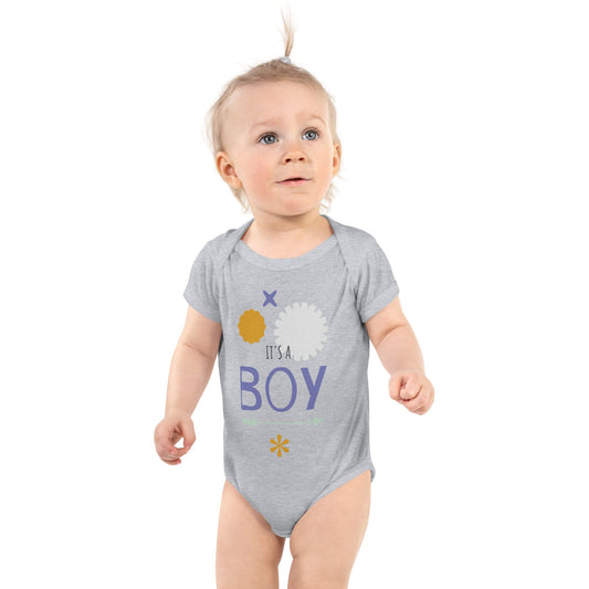 It’s a Boy” Baby Bodysuit – Cute Newborn Gender Reveal Onesie | ccanvas - Baby Bodysuits | Ccanvas