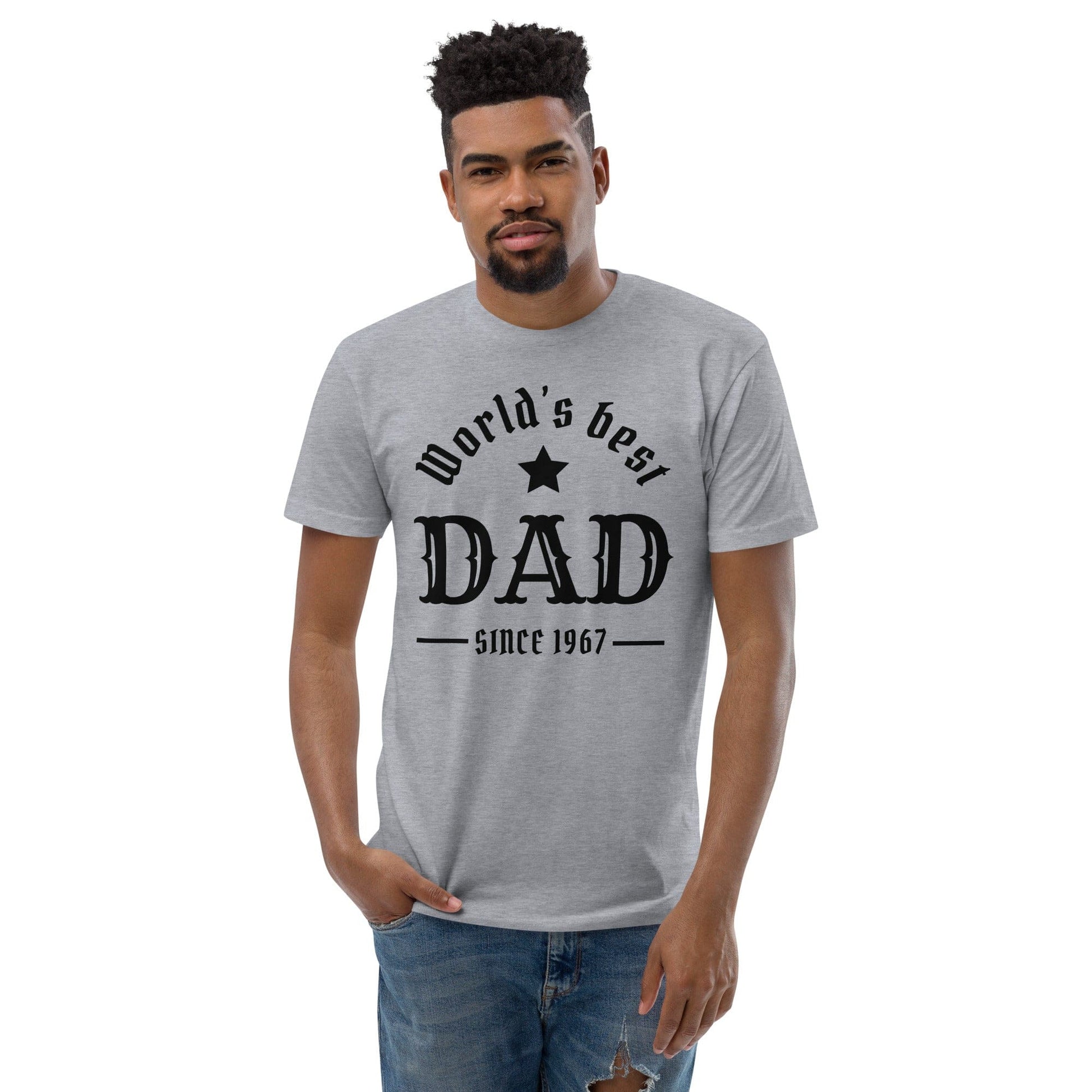 World’s Best Dad T-Shirt – Vintage Father’s Day Gift | ccanvas - Men’s Graphic T-Shirt | Ccanvas