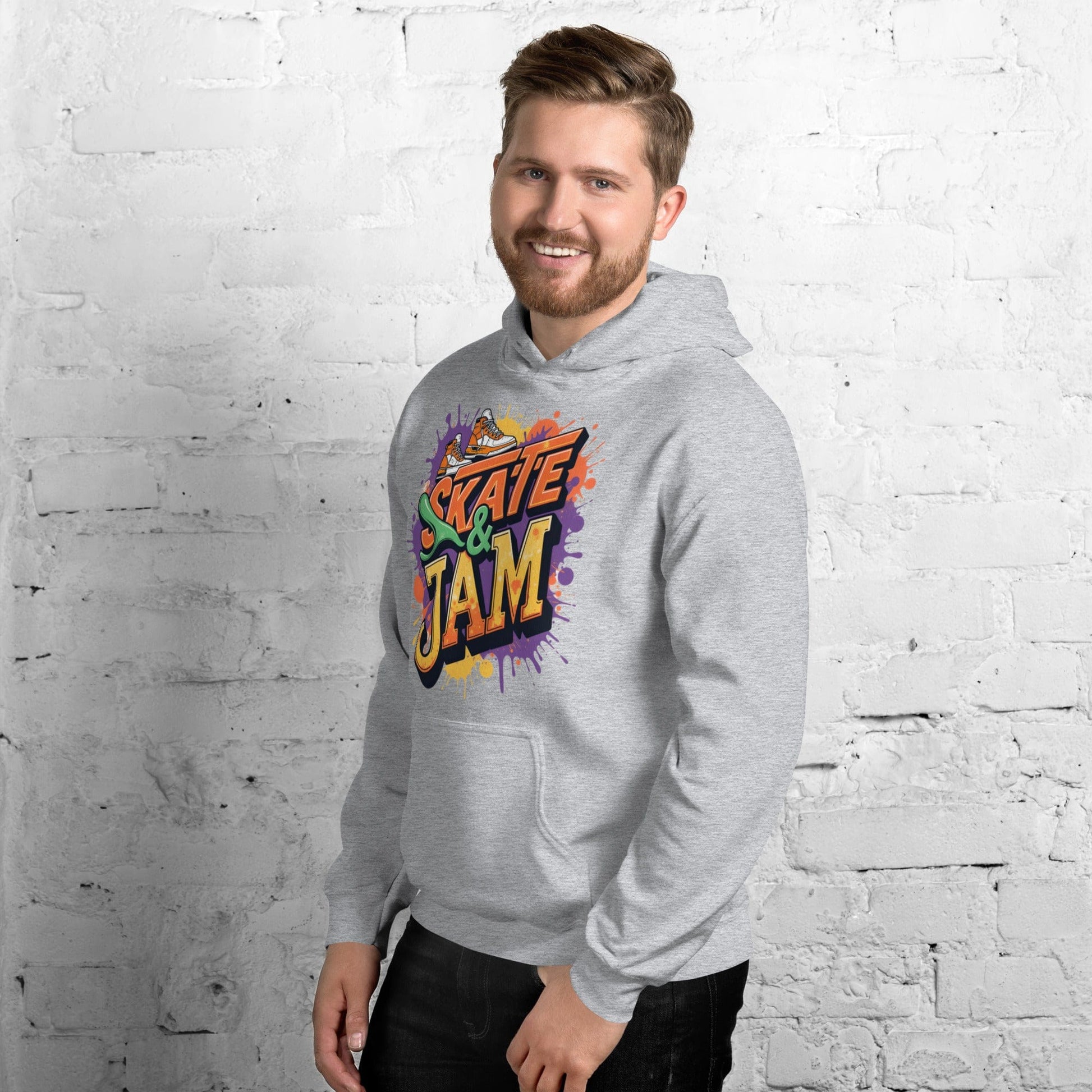 Skate & Jam Hoodie – Retro Streetwear Hoodie for Men & Women | ccanvas - Hoodies (Male & Female) | Ccanvas