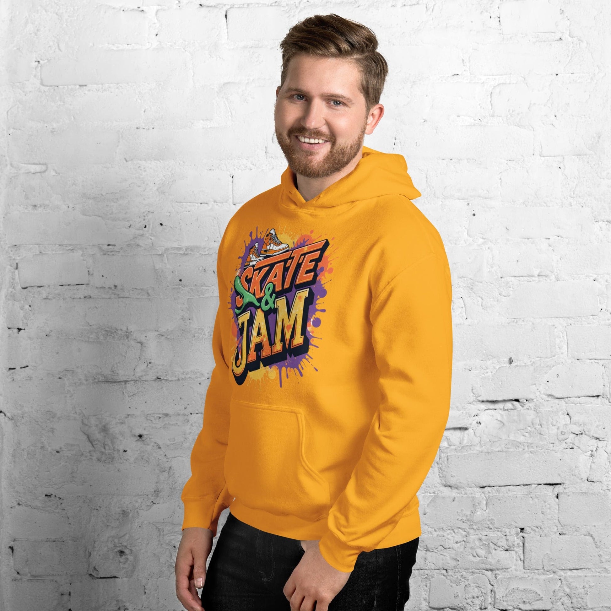 Skate & Jam Hoodie – Retro Streetwear Hoodie for Men & Women | ccanvas - Hoodies (Male & Female) | Ccanvas